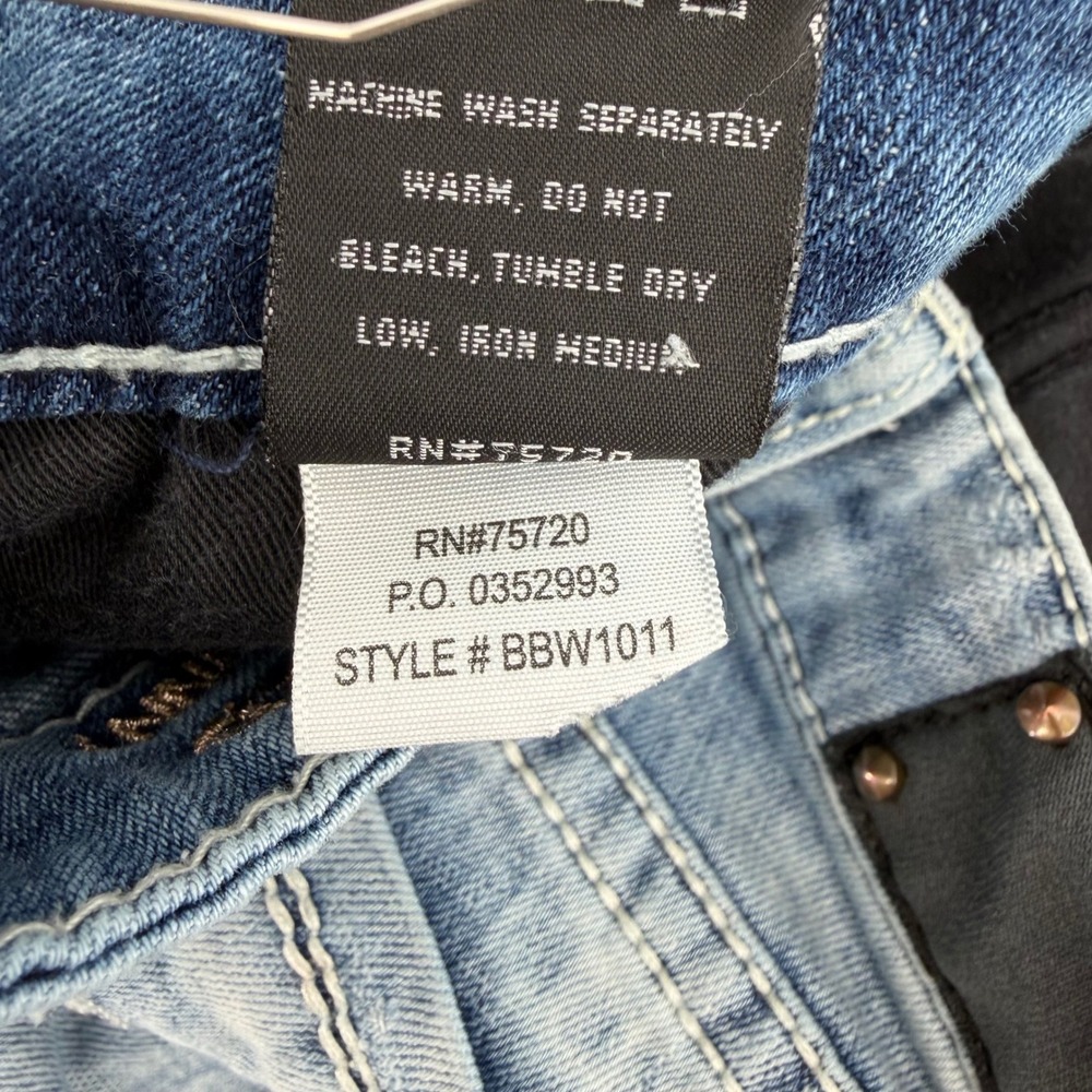 Buckle Black Skinny Jeans Women 26 Blue Fit No. 236 Distressed BBW1011 - Picture 7 of 10